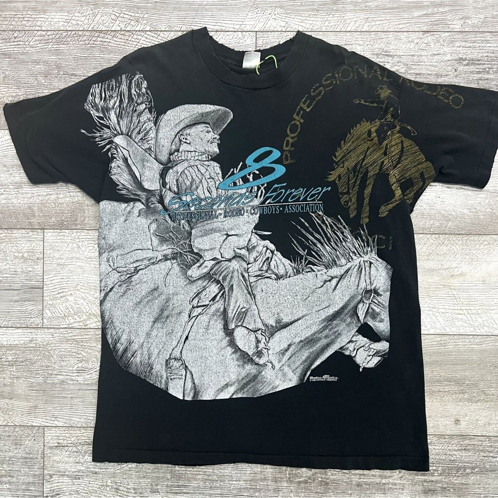 Vintage 1994 8 Seconds Forever Rodeo America USA Size XL